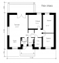 Одноэтажный уютный коттедж Rg3843 План2