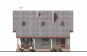 Проект дома с мансардой и просторной террасой Rg3860 Фасад3