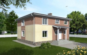 Проект двухэтажного дома с удобной планировкой Rg3867