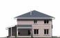 Проект жилого дома с сауной и гаражом Rg3872z (Зеркальная версия) Фасад3