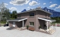 Проект жилого дома с сауной и гаражом Rg3872z (Зеркальная версия) Вид1