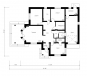 Проект одноэтажного дома с эркером Rg3904z (Зеркальная версия) План2