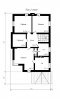 Проект двухэтажного дома с гаражом Rg3910 План3