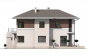 Двухэтажный дом с большой террасой над гаражом Rg3911z (Зеркальная версия) Фасад2