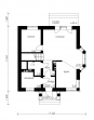 Одноэтажный дом с мансардой Rg3921z (Зеркальная версия) План2