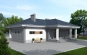 Проект одноэтажного дома с гаражом Rg3924z (Зеркальная версия) Вид3