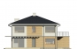 Проект двухэтажного дома с гаражом и террасой Rg3929z (Зеркальная версия) Фасад2