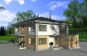 Проект двухэтажного дома с гаражом и террасой Rg3929z (Зеркальная версия) Вид1