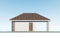 Эскизный проект одноэтажного гаража с мастерской и террасой Rg3939 Фасад3