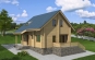 Проект одноэтажного деревянного дома с мансардой Rg3950 Вид1