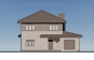 Двухэтажный дом с гаражом, террасой и отделкой облицовочным кирпичом Rg3962z (Зеркальная версия) Фасад1