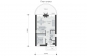 Проект компактного одноэтажного дома Rg3963z (Зеркальная версия) План2
