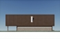 Эскизный проект одноэтажного гостевого дома облицованного камнем и штукатуркой с террасой Rg3972z (Зеркальная версия) Фасад2