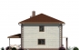 Проект индивидуального двухэтажного  жилого дома с подвалом Rg4006z (Зеркальная версия) Фасад4