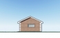Эскизный проект одноэтажного гаража с навесом и отделкой облицовочным кирпичом Rg4023 Фасад2