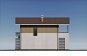 Двухэтажный дом для узкого участка с террасой, крыльцом и балконами Rg4786z (Зеркальная версия) Фасад4