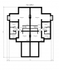 Проект таунхауса с гаражом и мансардой Rg4802z (Зеркальная версия) План1