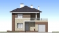 Проект двухэтажного дома с гаражом и террасой Rg4817z (Зеркальная версия) Фасад1