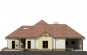 Проект одноэтажного дома с гаражом и террасой Rg4821z (Зеркальная версия) Фасад3