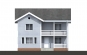 Проект двухэтажного дома в американском стиле Rg4822 Фасад1
