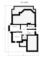 Проект одноэтажного дома с мансардой и подвалом Rg4828z (Зеркальная версия) План1