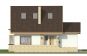 Проект одноэтажного дома с мансардой на склоне Rg4831z (Зеркальная версия) Фасад3