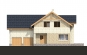 Проект одноэтажного дома с мансардой и гаражом Rg4863z (Зеркальная версия) Фасад1
