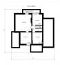 Проект одноэтажного дома с цокольным этажом и мансардой Rg4865 План1