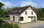 Одноэтажный дом с мансардой и террасой Rg4868z (Зеркальная версия) Вид1