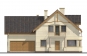 Проект одноэтажного дома с мансардой и гаражом Rg4872z (Зеркальная версия) Фасад1