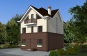 Эскизный проект двухэтажного дома с мансардой Rg4877z (Зеркальная версия) Вид2