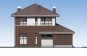 Проект двухэтажного дома с террасой над гаражом Rg4893 Фасад1