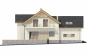 Одноэтажный дом с мансардой и просторной террасой Rg4902 Фасад3