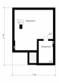 Одноэтажный дом с мансардой и подвалом Rg4905z (Зеркальная версия) План1