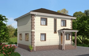 Проект удобного двухэтажного дома Rg4924