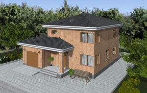 Проект двухэтажного дома с подвалом Rg4926