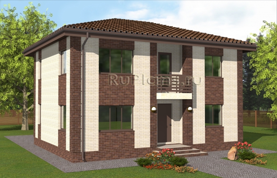 Rg4928 - Эскизный проект двухэтажного дома