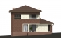 Проект двухэтажного дома с гаражом и балконом Rg4938 Фасад3