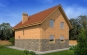 Загородный дом с мансардой и комбинированной отделкой фасада Rg4939 Вид3