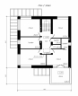 Проект двухэтажного дома с гаражом и витражами Rg4940 План3