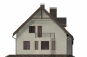 Одноэтажный дом с мансардой и эркером Rg4950 Фасад4