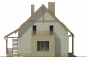 Дом с мансардой и крытой террасой Rg4954 Фасад3