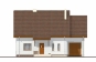 Проект дома из белого кирпича Rg4957 Фасад1