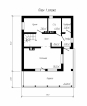 Компактный одноэтажный дом с мансардой Rg4962 План2