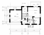 Проект индивидуального одноэтажного жилого дома с мансардой в английском стиле Rg4989z (Зеркальная версия) План2