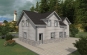Проект индивидуального одноэтажного жилого дома с мансардой в канадском стиле Rg4992z (Зеркальная версия) Вид3