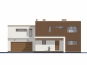 Проект индивидуального двухэтажного жилого дома в стиле минимализм Rg4994z (Зеркальная версия) Фасад1