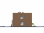 Проект индивидуального двухэтажного жилого дома в стиле минимализм Rg4994 Фасад2