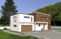 Проект индивидуального двухэтажного жилого дома в стиле минимализм Rg4994z (Зеркальная версия) Вид1