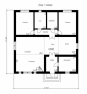 Проект лаконичного одноэтажного дома с мансардой Rg5009z (Зеркальная версия) План2